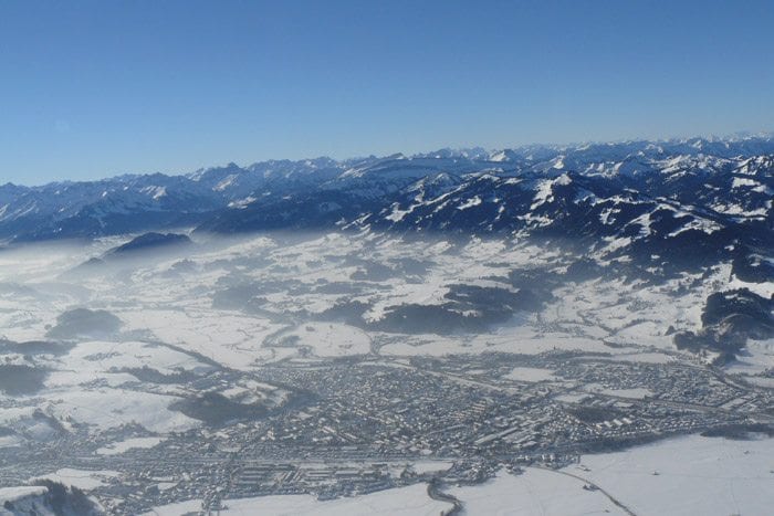 Alpen Aussicht vom Ballon