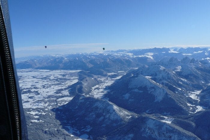 Ballonfahrt Aussicht Alpen